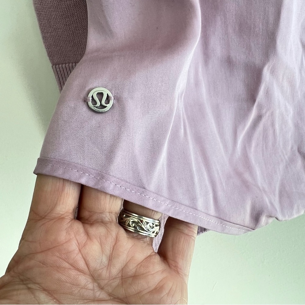 LULULEMON Lavender Still At Ease Antoinette Breezy Back Pullover Sweater Sz 8 - Picture 13 of 15